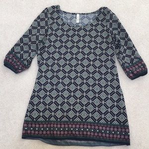Tribal Geometric Shift Dress